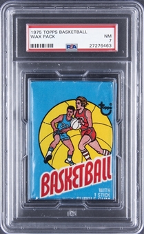 1975-76 Topps Basketball Wax Pack - PSA NM 7